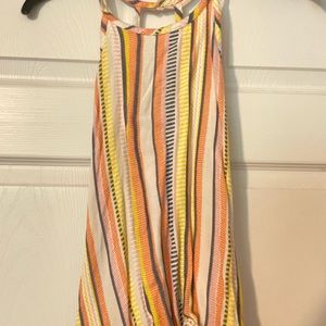 Striped tank top.